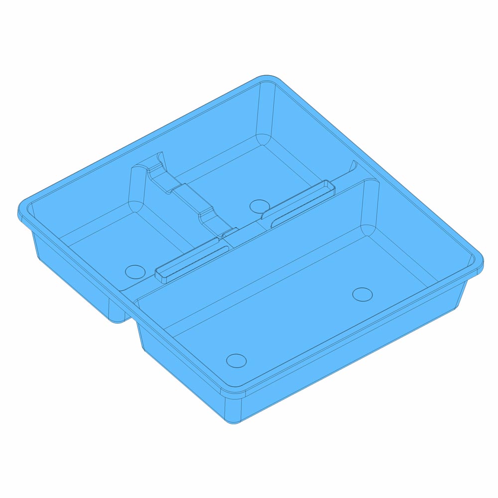 ECO<sup>2</sup> Three Compartment Tray