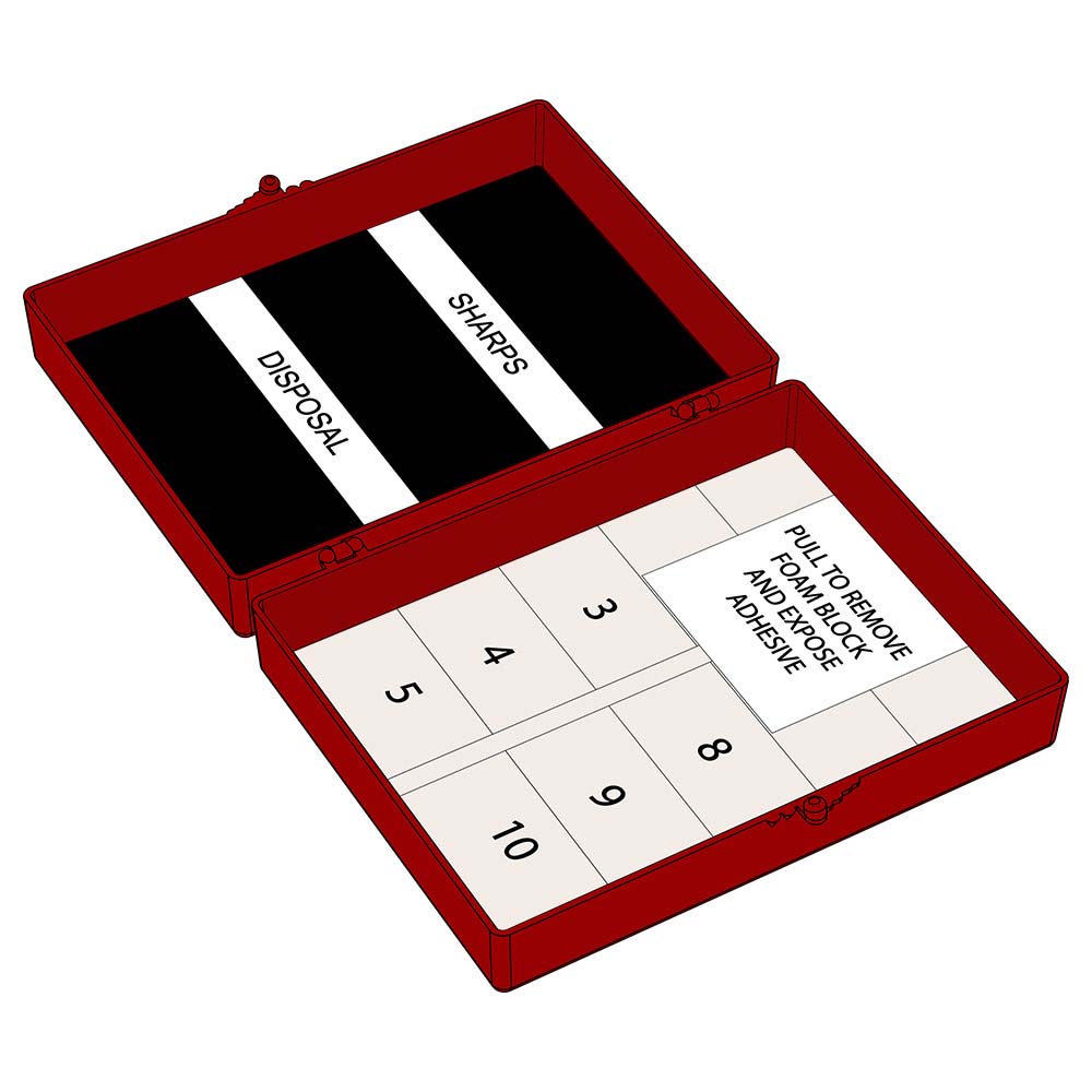 Needle Counter, Foam Block, Magnet
