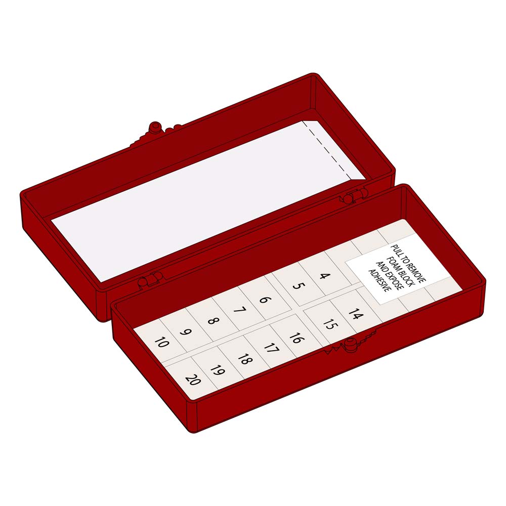 Needle Counter, Foam Block, Adhesive