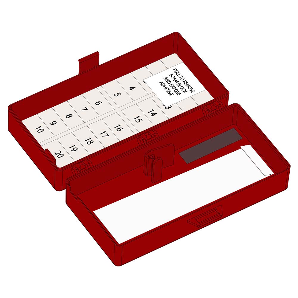 Needle Counter, Foam Block, Adhesive, Blade Remover