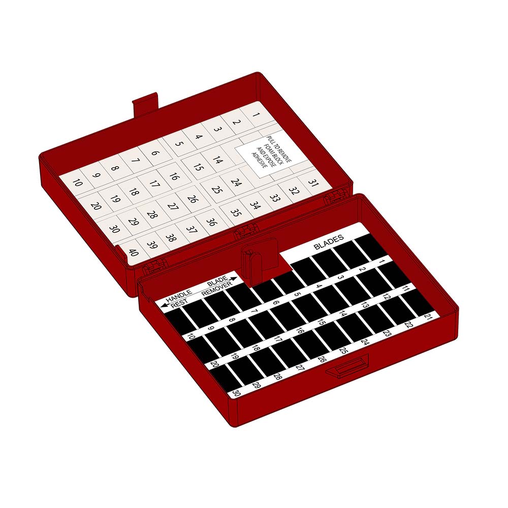 Needle Counter, Foam Block, Magnet, Blade Remover