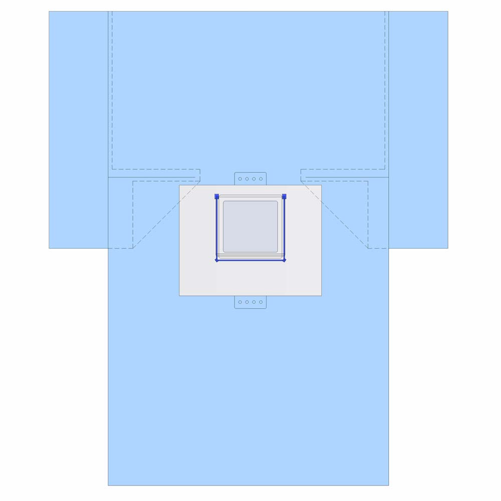 C-Section Drape w/ Full Incise and Fluid Collection Pouch