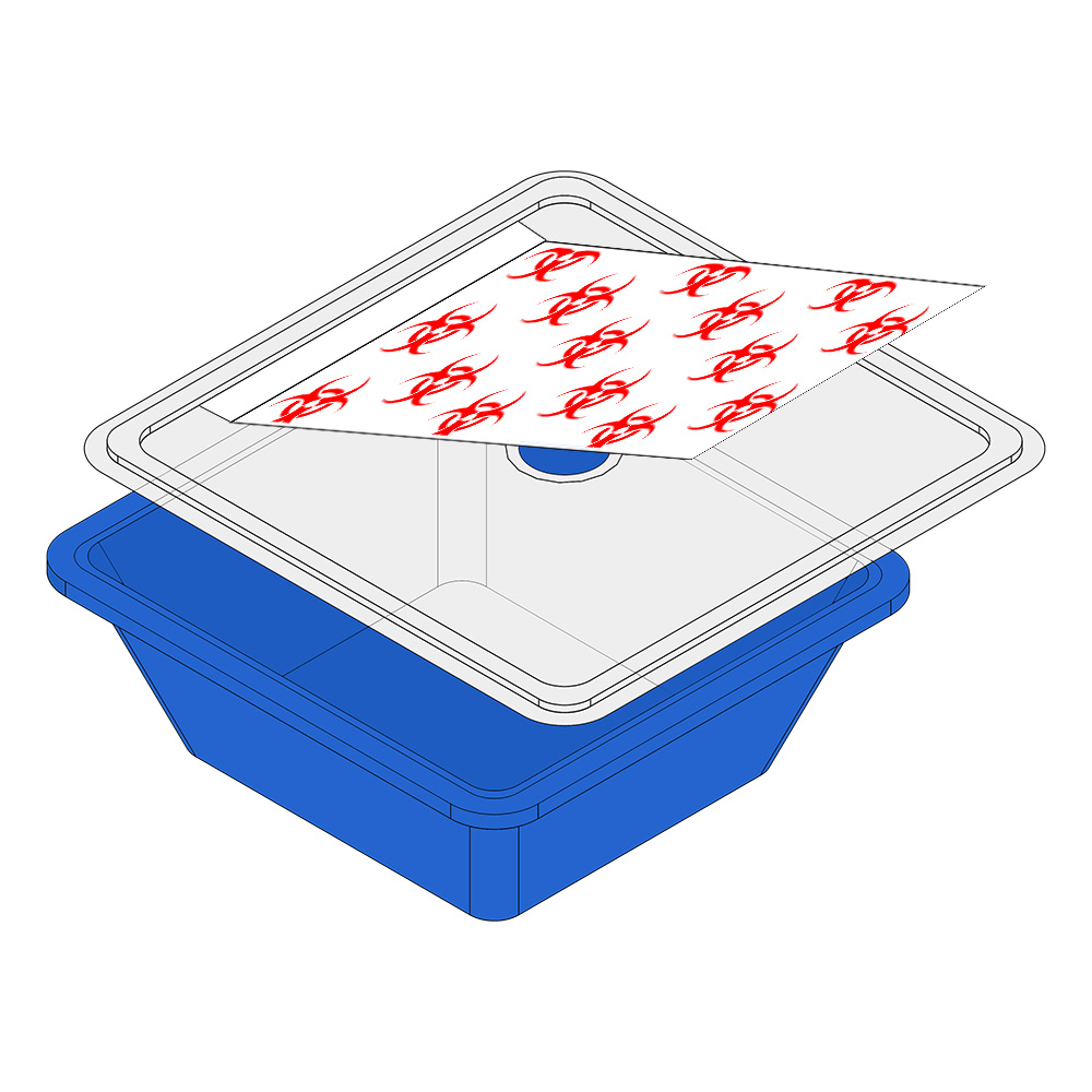 WASTESTOP<sup>™</sup> Waste Containment Bowl, Blue